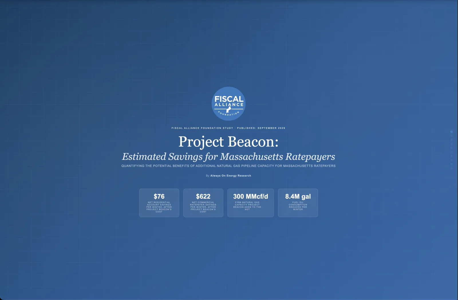 Project Beacon: Estimated Savings for Massachusetts Ratepayers